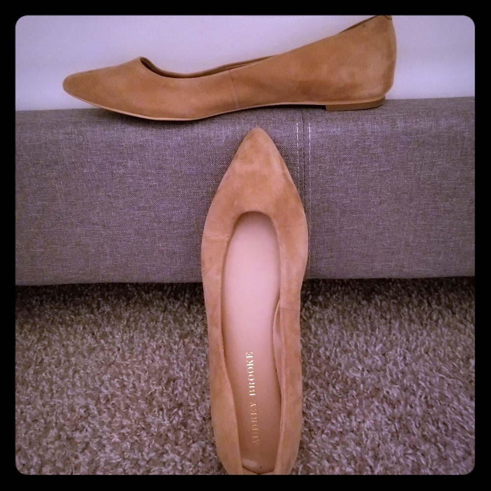 Sassy Tan Suede Flats